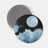 満月の雲（青） マグネット (正面/裏面)
