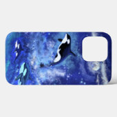 満月の青にクジラを見る Case-Mate iPhoneケース (裏面 (横))