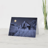 満月の頭上 | Old Weathered Barn カード (正面)