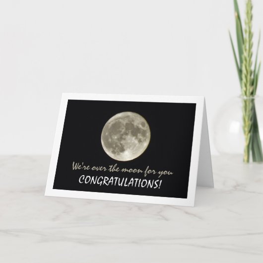 満月の風景 カード (正面)