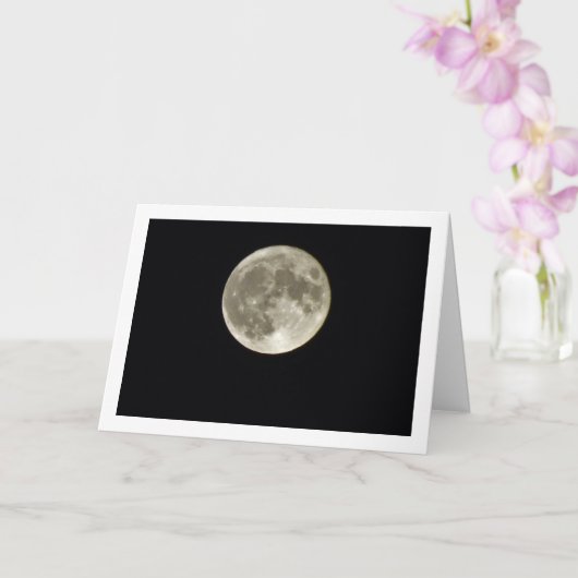 満月の風景 カード (蘭)