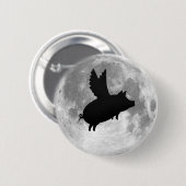 満月の飛んでいるなブタボタン 缶バッジ (正面&裏面)