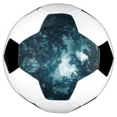 満月の魔法の夜の森 サッカーボール (回転)