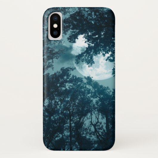 満月の魔法の夜の森 Case-Mate iPhoneケース (裏面)