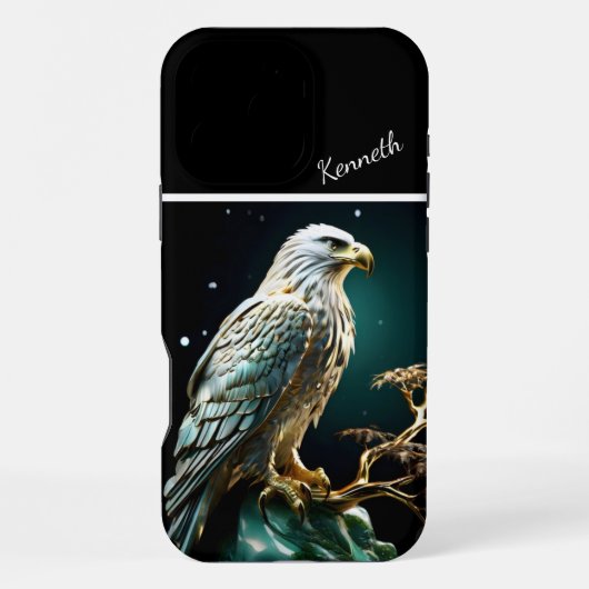 満月の鷲 iPhoneケース (裏面)