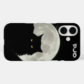 満月の黒猫が休む Case-Mate iPhoneケース (裏面 (横))