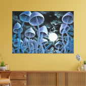 満月の12魔法キノコ キャンバスプリント (インサイチュ (リビング))