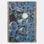 満月の12魔法キノコ スローブランケット (正面縦)