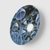 満月の12魔法キノコ ラウンド壁時計 (傾斜)