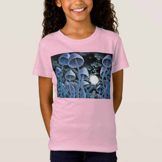 満月の12魔法キノコ Tシャツ (正面)