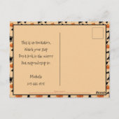 満月はがき下の魔女 ポストカード (裏面)