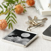 満月は白黒を曇らせます キーホルダー (側面)