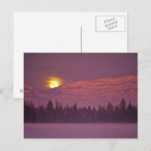 満月は茶釜の山を越えて昇る ポストカード (正面/裏面)