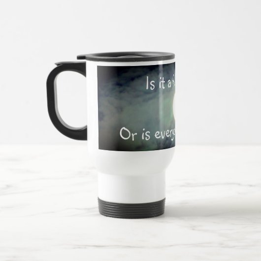 満月は誰もが狂っているおもしろい トラベルマグ (左)