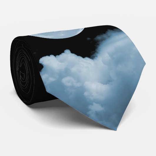 満月は青を曇らせます ネクタイ (ロール)