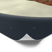 満月を狙った煙突のうなり声 ポスター (角)