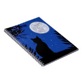 満月を見つめる猫 ノートブック (右側)