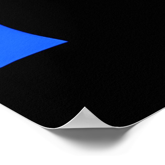 満月を見つめる猫 ポスター (角)