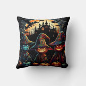 満月カラフルの三尾かかし クッション (裏面)