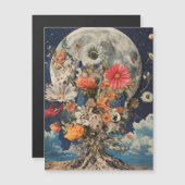 満月カラフル下の花 (正面/裏面)