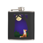 満月キツネ フラスク (正面)