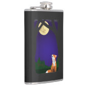 満月キツネ フラスク (右)
