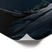 満月クマ ポスター (角)