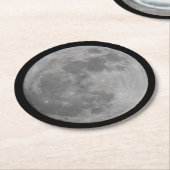 満月サンドストーンコースター ラウンドペーパーコースター (アングル)