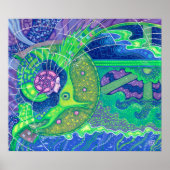 満月サーレアリスマーメイドファンタジーの夢 ポスター (正面)