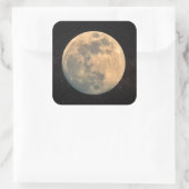 満月ステッカー スクエアシール (バッグ)