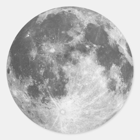 満月ステッカー ラウンドシール (正面)