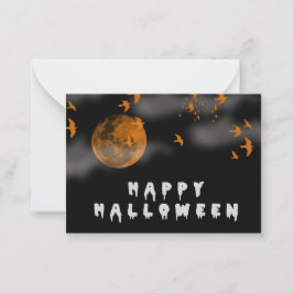 満月ハッピーハローウィン ノートカード