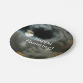 満月ハッピーハーンハードウィーン ペーパープレート (アングル)