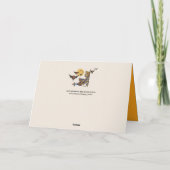 満月ハロウィン飛んでいるの夜の鳥とこうもり カード (裏面)