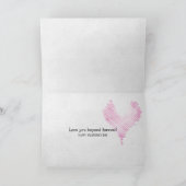 満月バレンタインでフェンスに乗る シーズンカード (内部)