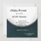 満月ベイビーシャワー 招待状 (裏面)