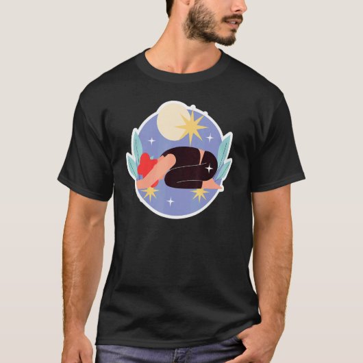 満月ベストヨガ Tシャツ (正面)