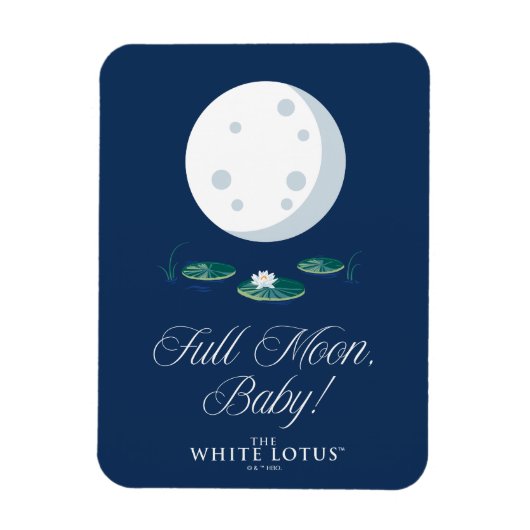 満月ベビー! – 白蓮 マグネット (縦)