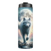 満月ホワイトウルフ タンブラー (正面)