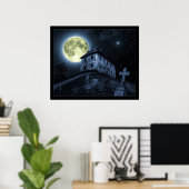 満月ポスター ポスター (ホームオフィス)