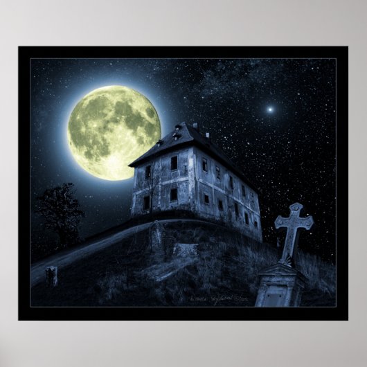 満月ポスター ポスター (正面)