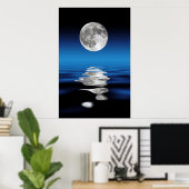 満月ポスター ポスター (ホームオフィス)