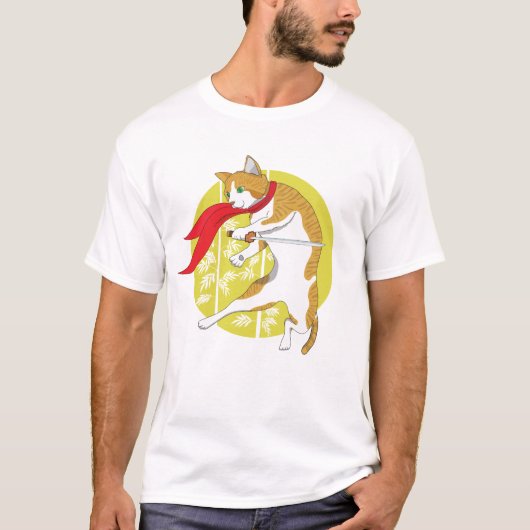 満月ミッション:ネコ忍者Tシャツ Tシャツ (正面)