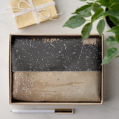 満月不気味を飛んでいる横切るハロウィンの魔女 薄葉紙 (ギフト)