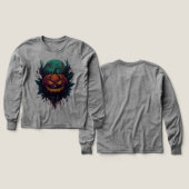 満月不気味下のカボチャ (デザイン 正面＆背面)