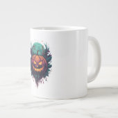 満月不気味下のカボチャ ジャンボコーヒーマグカップ (正面右)