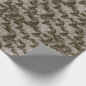 満月不気味大人ハロウィーンのゴシック風の烏 ラッピングペーパー (角)