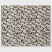 満月不気味大人ハロウィーンのゴシック風の烏 ラッピングペーパー (フラット)