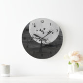 満月不気味飛んでいるに対するラヴェンス ラージ壁時計 (ホーム)