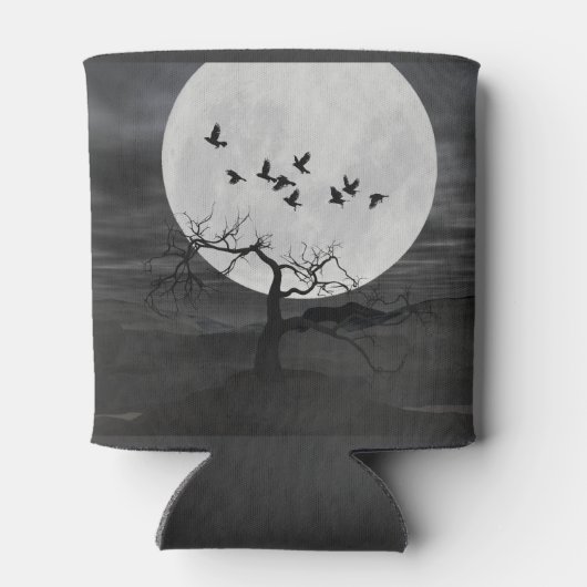 満月不気味飛んでいるに対するラヴェンス 缶クーラー (裏面)